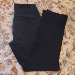 Black denim jeans